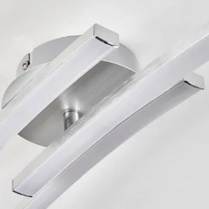 hofstein Plafonnier Mohlin LED Nickel mat, 3 lumières* Lampes Modernes