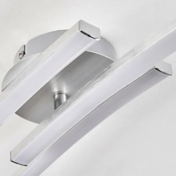 hofstein Plafonnier Mohlin LED Nickel mat, 3 lumières* Lampes Modernes