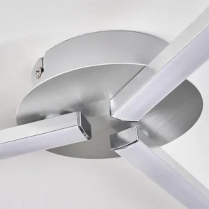 hofstein Plafonnier Mohlin LED Nickel mat, 3 lumières* Lampes Modernes