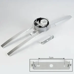 hofstein Plafonnier Mohlin LED Nickel mat, 3 lumières* Lampes Modernes