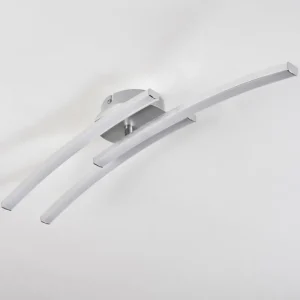 hofstein Plafonnier Mohlin LED Nickel mat, 3 lumières* Lampes Modernes