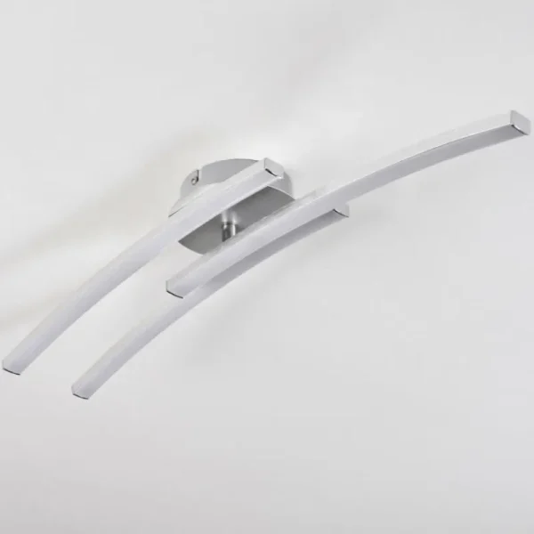 hofstein Plafonnier Mohlin LED Nickel mat, 3 lumières* Lampes Modernes