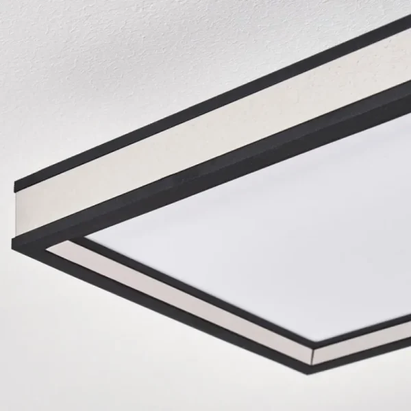 hofstein Plafonnier Nabbas LED Noir, 1 lumière, Télécommandes* Lampes Modernes