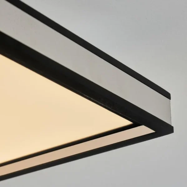 hofstein Plafonnier Nabbas LED Noir, 1 lumière, Télécommandes* Lampes Modernes