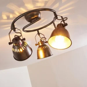 hofstein Plafonnier Nanlia Gris, Argenté, 3 lumières* Lampes Modernes