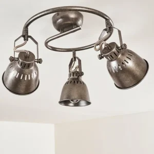 hofstein Plafonnier Nanlia Gris, Argenté, 3 lumières* Lampes Modernes