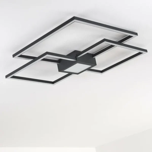 hofstein Plafonnier Narpes LED Anthracite, 1 lumière* Lampes Modernes