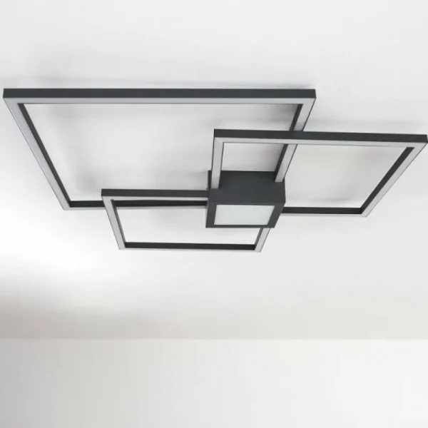hofstein Plafonnier Narpes LED Anthracite, 1 lumière* Lampes Modernes