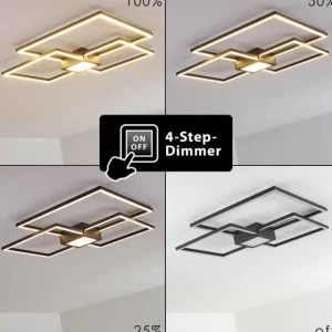 hofstein Plafonnier Narpes LED Anthracite, 1 lumière* Lampes Modernes