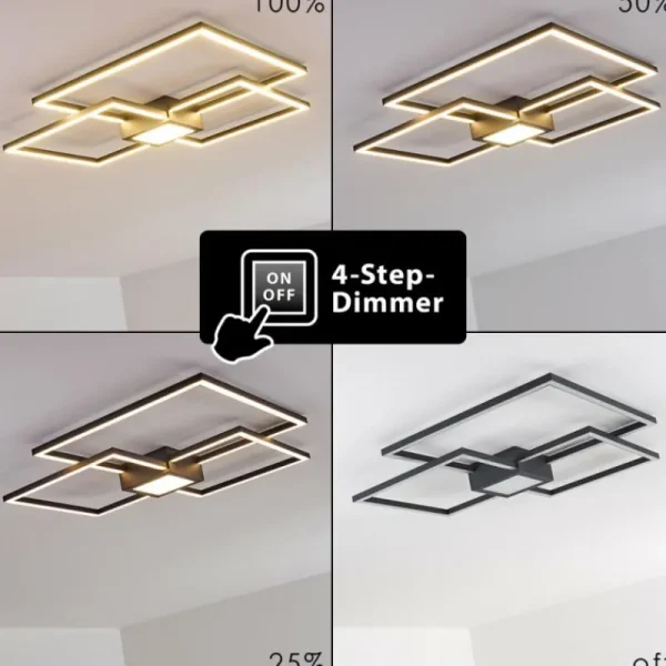hofstein Plafonnier Narpes LED Anthracite, 1 lumière* Lampes Modernes