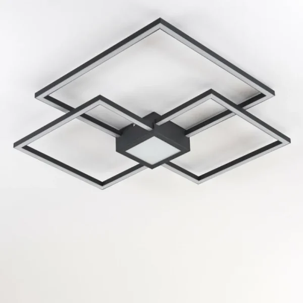 hofstein Plafonnier Narpes LED Anthracite, 1 lumière* Lampes Modernes