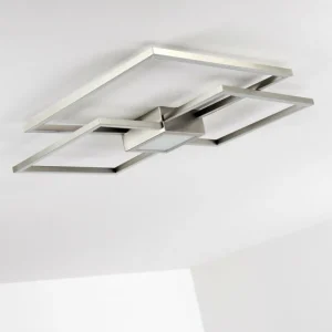 hofstein Plafonnier Narpes LED Nickel mat, 1 lumière* Lampes Modernes