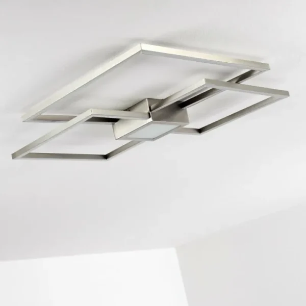 hofstein Plafonnier Narpes LED Nickel mat, 1 lumière* Lampes Modernes