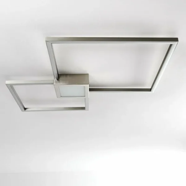 hofstein Plafonnier Narpes LED Nickel mat, 1 lumière* Lampes Modernes