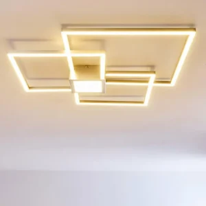 hofstein Plafonnier Narpes LED Nickel mat, 1 lumière* Lampes Modernes