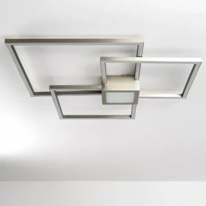 hofstein Plafonnier Narpes LED Nickel mat, 1 lumière* Lampes Modernes