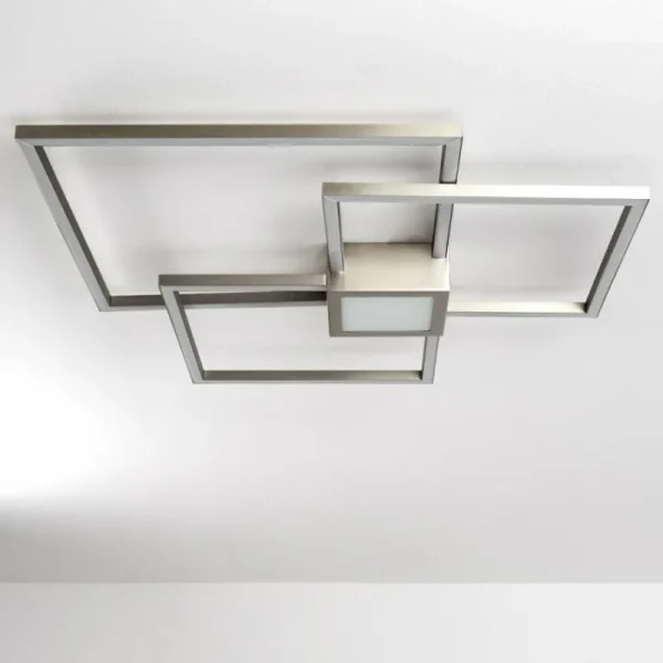 hofstein Plafonnier Narpes LED Nickel mat, 1 lumière* Lampes Modernes