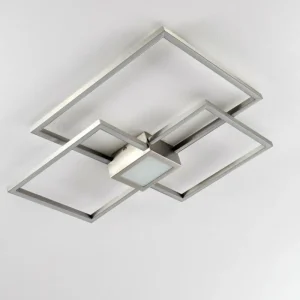 hofstein Plafonnier Narpes LED Nickel mat, 1 lumière* Lampes Modernes