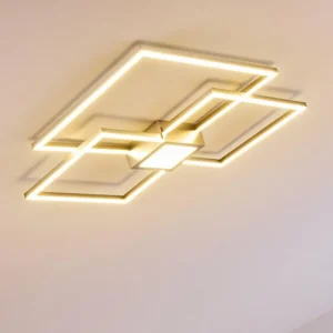 hofstein Plafonnier Narpes LED Nickel mat, 1 lumière* Lampes Modernes