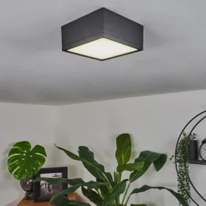 hofstein Plafonnier Netstal LED Anthracite, 1 lumière* Lampes Modernes
