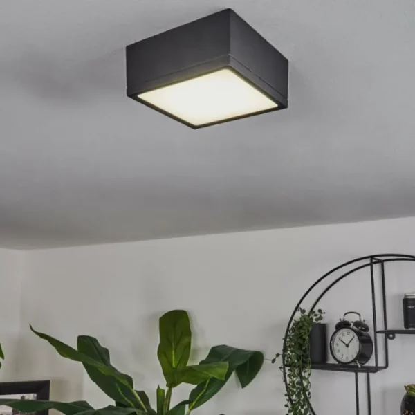 hofstein Plafonnier Netstal LED Anthracite, 1 lumière* Lampes Modernes