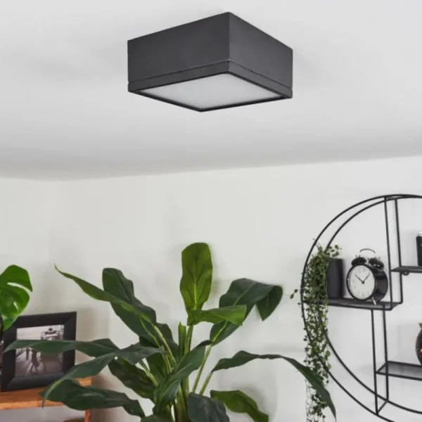 hofstein Plafonnier Netstal LED Anthracite, 1 lumière* Lampes Modernes