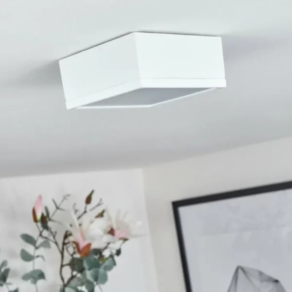 hofstein Plafonnier Netstal LED Blanc, 1 lumière* Lampes Modernes
