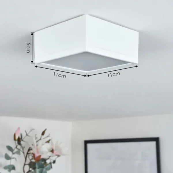 hofstein Plafonnier Netstal LED Blanc, 1 lumière* Lampes Modernes
