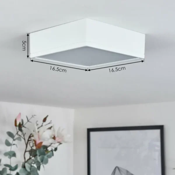 hofstein Plafonnier Netstal LED Blanc, 1 lumière* Lampes Modernes