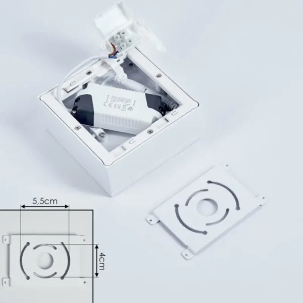 hofstein Plafonnier Netstal LED Blanc, 1 lumière* Lampes Modernes