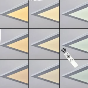 hofstein Plafonnier Nexo LED Blanc, 1 lumière, Télécommandes* Lampes Modernes
