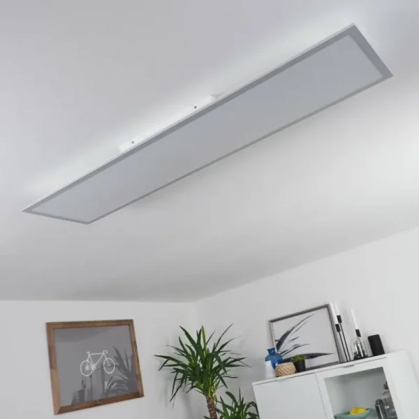 hofstein Plafonnier Nexo LED Blanc, 1 lumière, Télécommandes* Lampes Modernes