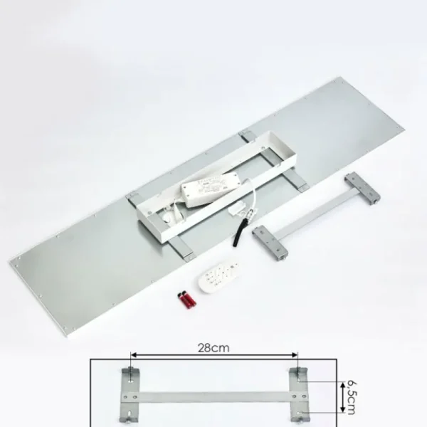 hofstein Plafonnier Nexo LED Blanc, 1 lumière, Télécommandes* Lampes Modernes