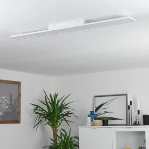 hofstein Plafonnier Nexo LED Blanc, 1 lumière, Télécommandes* Lampes Modernes