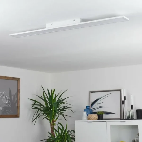 hofstein Plafonnier Nexo LED Blanc, 1 lumière, Télécommandes* Lampes Modernes