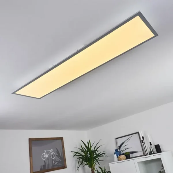 hofstein Plafonnier Nexo LED Blanc, 1 lumière, Télécommandes* Lampes Modernes