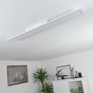 hofstein Plafonnier Nexo LED Blanc, 1 lumière, Télécommandes* Lampes Modernes