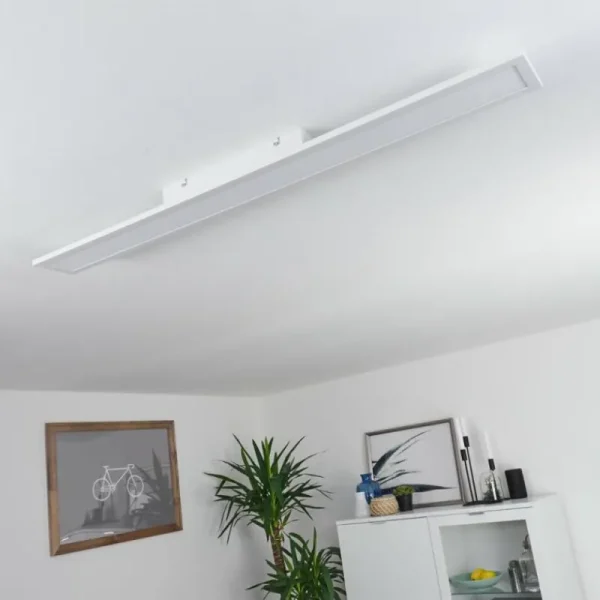 hofstein Plafonnier Nexo LED Blanc, 1 lumière, Télécommandes* Lampes Modernes