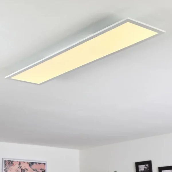 hofstein Plafonnier Nexo LED Blanc, 1 lumière, Télécommandes* Lampes Modernes