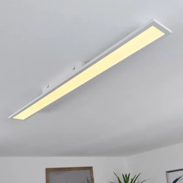 hofstein Plafonnier Nexo LED Blanc, 1 lumière, Télécommandes* Lampes Modernes
