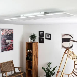hofstein Plafonnier Nexo LED Blanc, 1 lumière, Télécommandes* Lampes Modernes