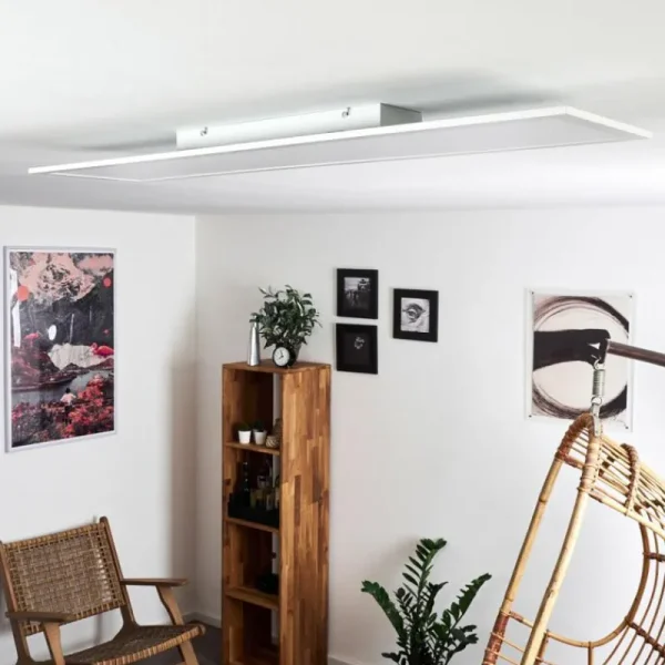 hofstein Plafonnier Nexo LED Blanc, 1 lumière, Télécommandes* Lampes Modernes