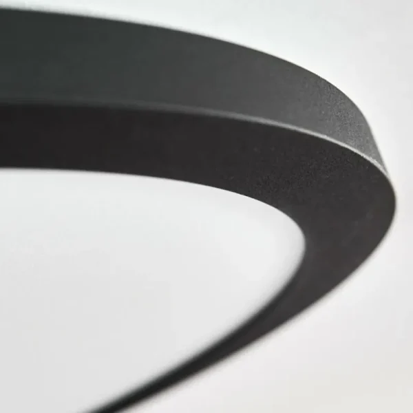 hofstein Plafonnier Nexo LED Noir, 1 lumière, Télécommandes* Lampes Modernes