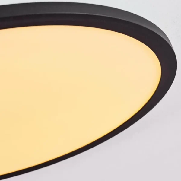hofstein Plafonnier Nexo LED Noir, 1 lumière, Télécommandes* Lampes Modernes