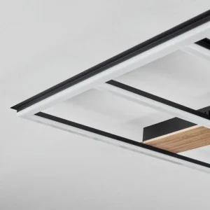 hofstein Plafonnier Nganbeto LED Couleur bois, Noir, 1 lumière* Lampes Modernes