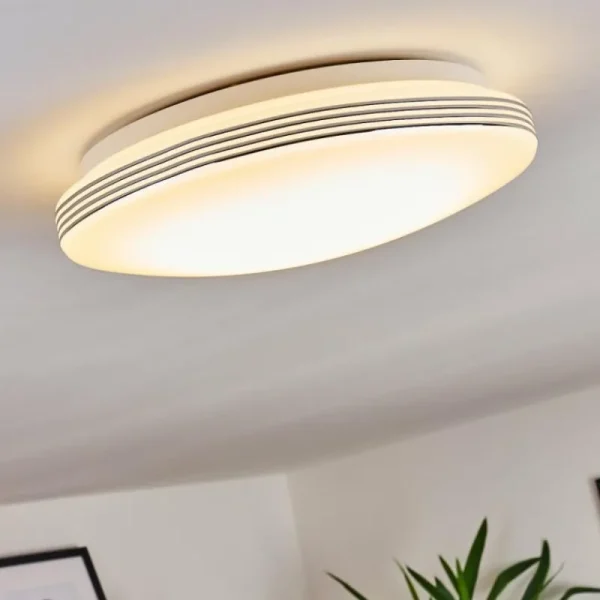hofstein Plafonnier Niebla LED Blanc, 1 lumière* Lampes Modernes