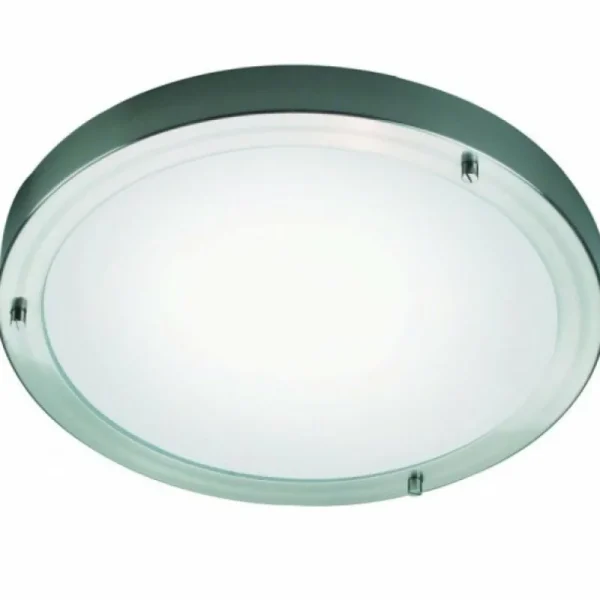 Luminaires Nordlux Plafonnier Nordlux ANCONA Acier inoxydable, 2 lumières* Lampes En Verre