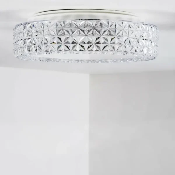 hofstein Plafonnier Norra LED Blanc, 1 lumière* Lampes En Verre
