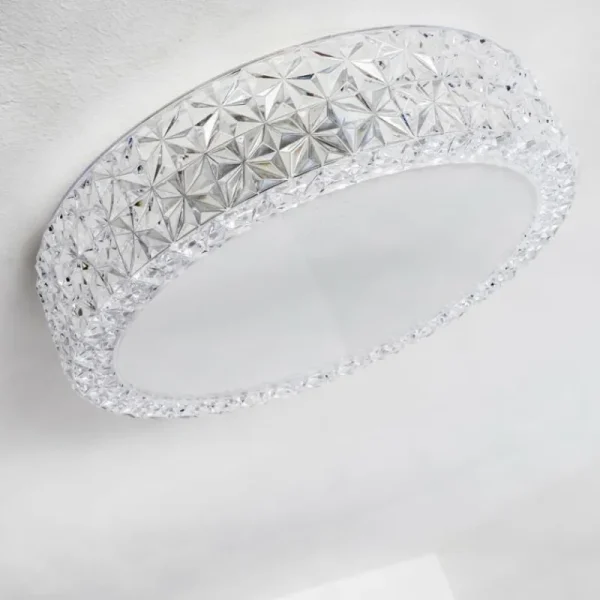 hofstein Plafonnier Norra LED Blanc, 1 lumière* Lampes En Verre