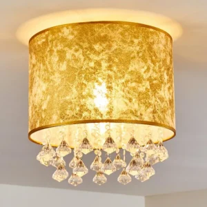 hofstein Plafonnier Norrfors Argenté, Transparent, 1 lumière* Lampes En Verre
